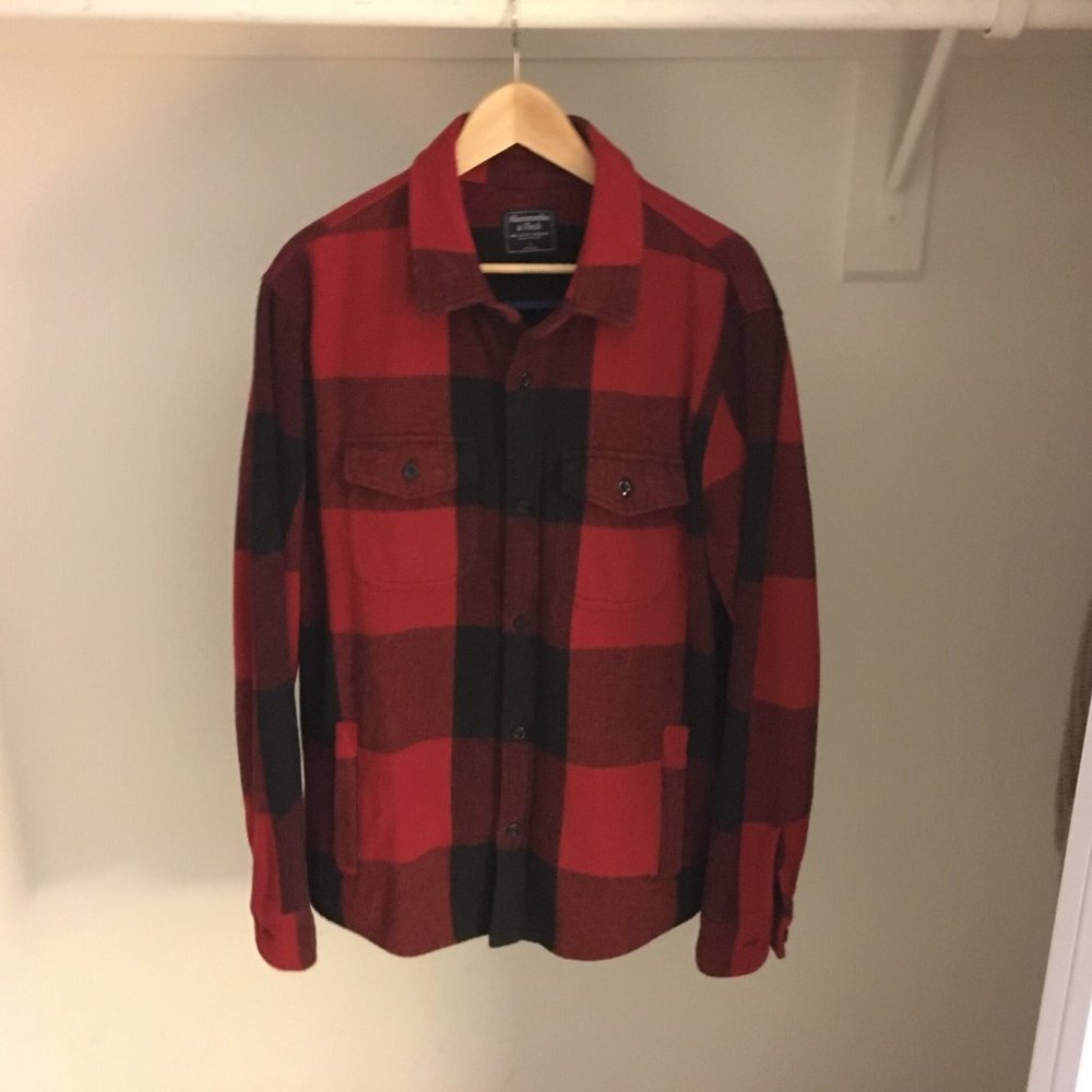 ABERCROMBIE A&F - Heavy Flannel Shirt L